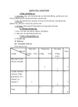 Bài giảng Kiểm tra một tiết môn lịch sử (Tiếp theo)